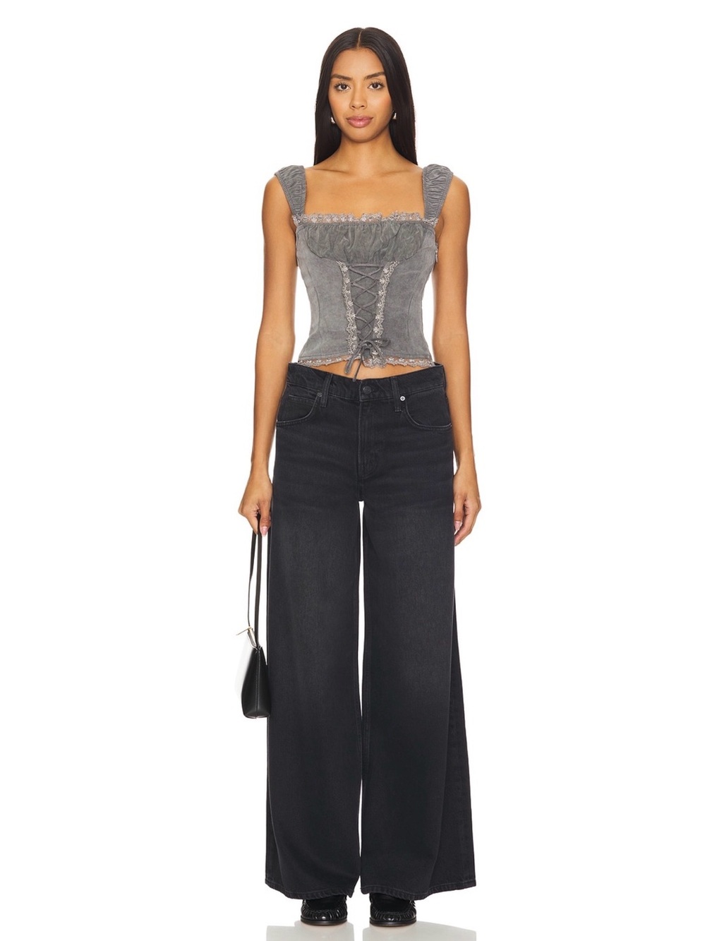 The Slung Sugar Cone Sneak Jeans - Mother